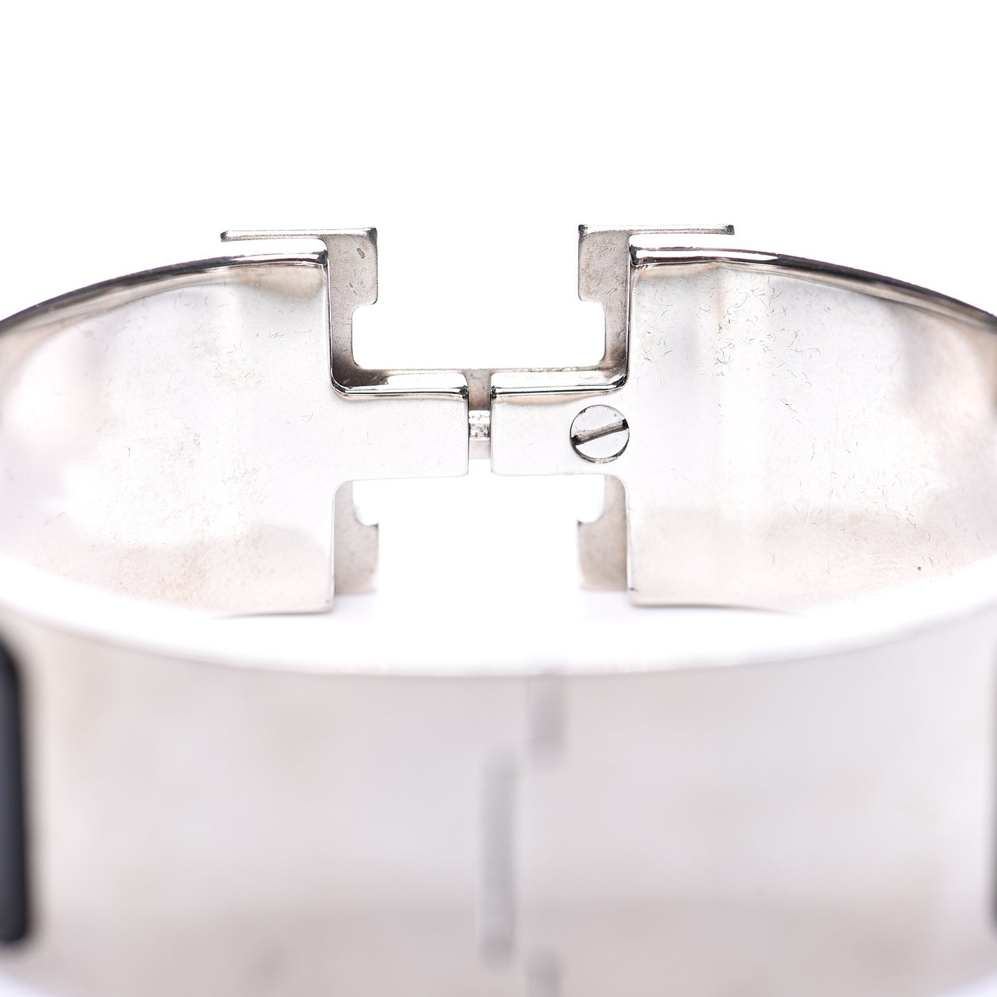Enamel Wide Clic Clac H Bracelet PM Black