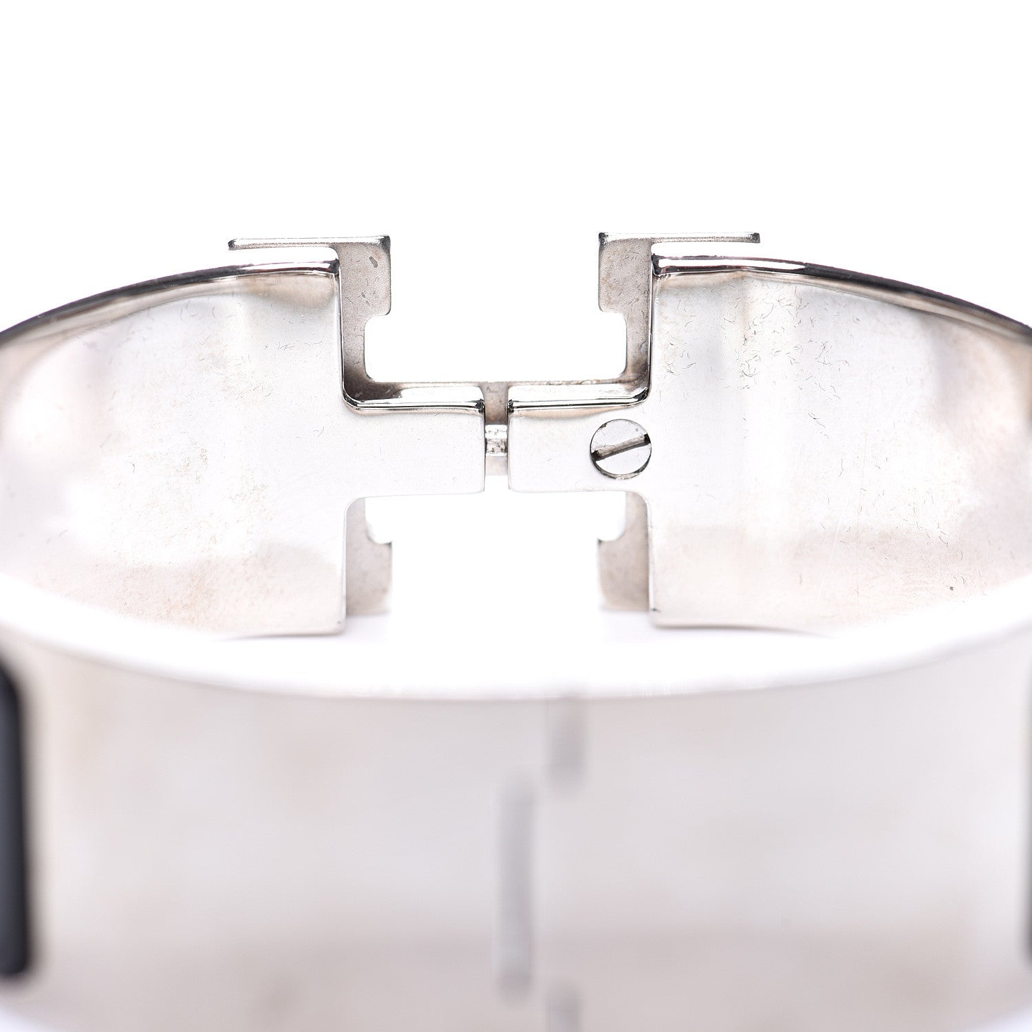 Hermes Enamel Wide Clic Clac H Bracelet PM Black 4 of 6