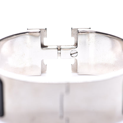 Hermes Enamel Wide Clic Clac H Bracelet PM Black 4 of 6