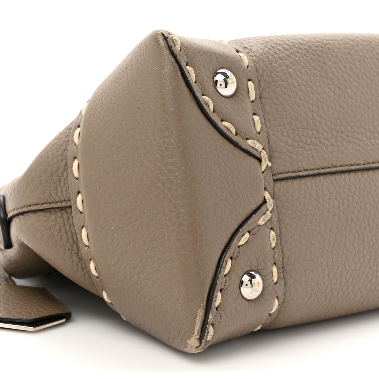 Vitello Stampa Granata Macro Stitchings Medium By The Way Boston Bag Tartufo