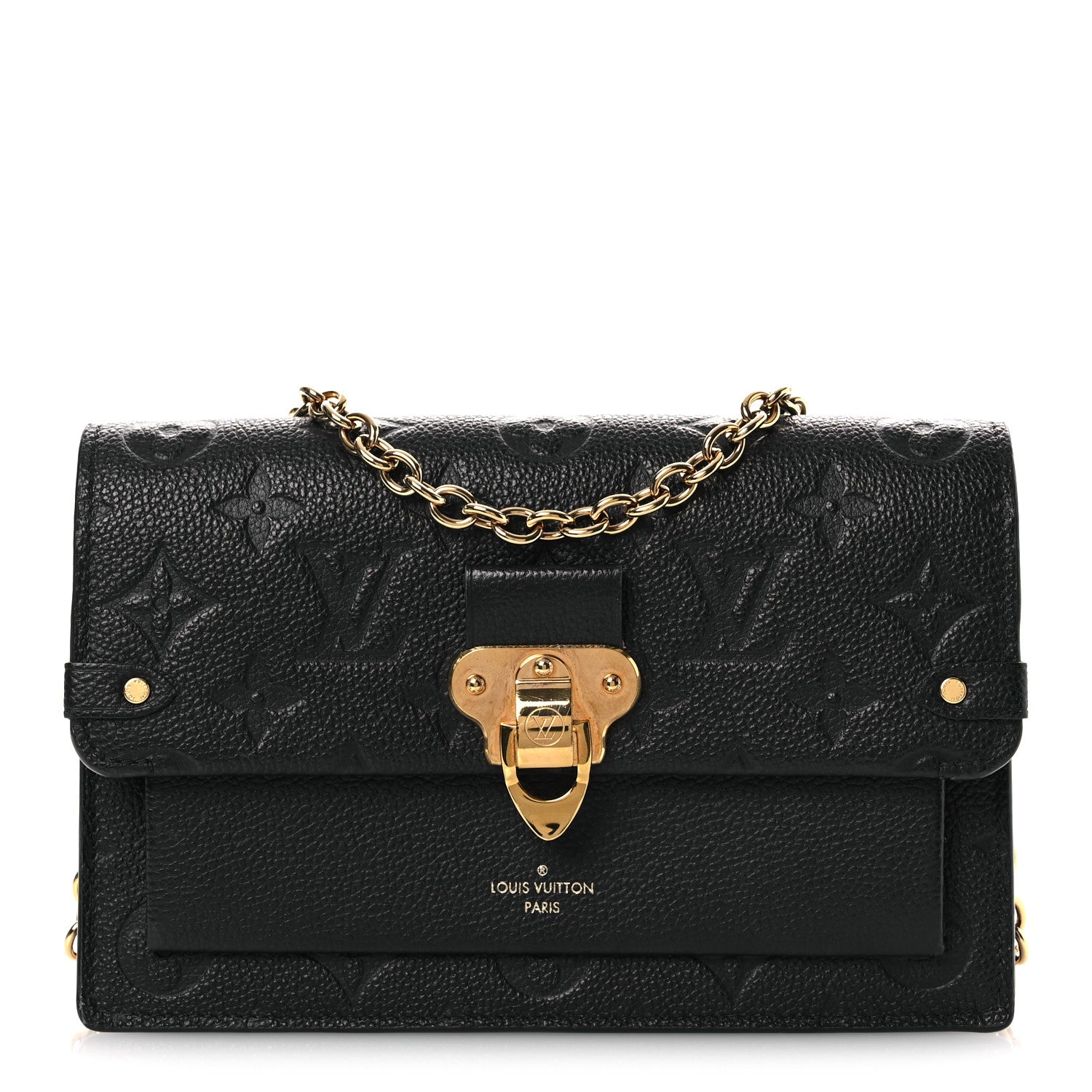 Louis Vuitton Empreinte Vavin Chain Wallet Black 1 of 10