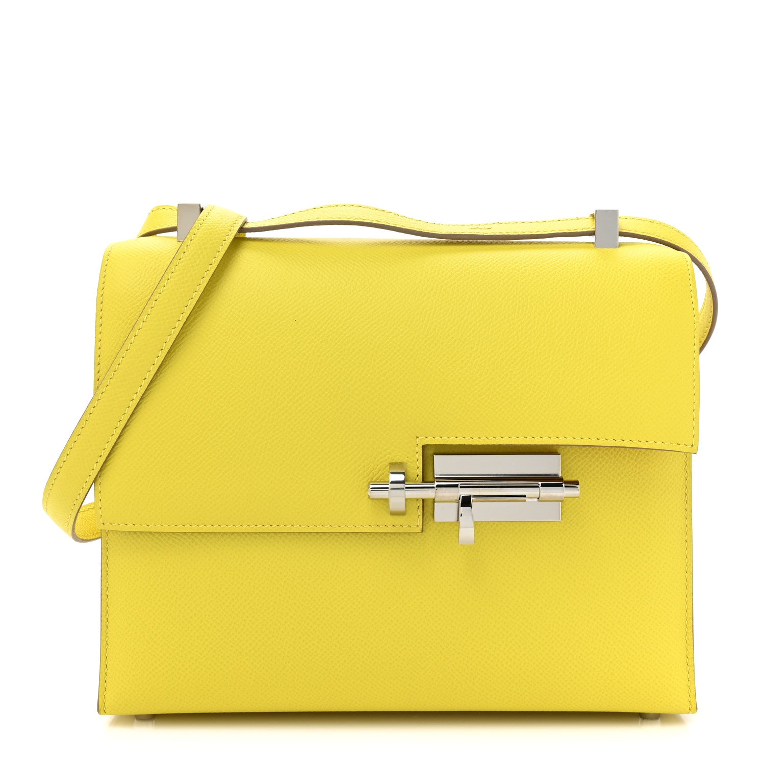 Hermes Epsom Verso Verrou 21 Lime Natural 1 of 11