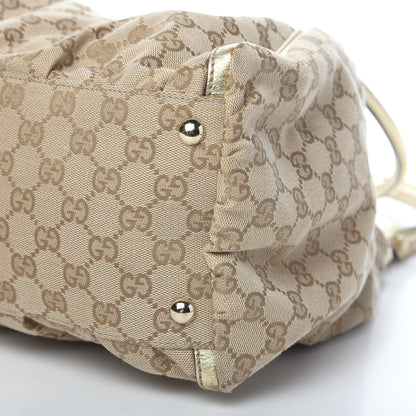 Gucci Monogram Large D Gold Hobo Metallic Gold 6 of 10