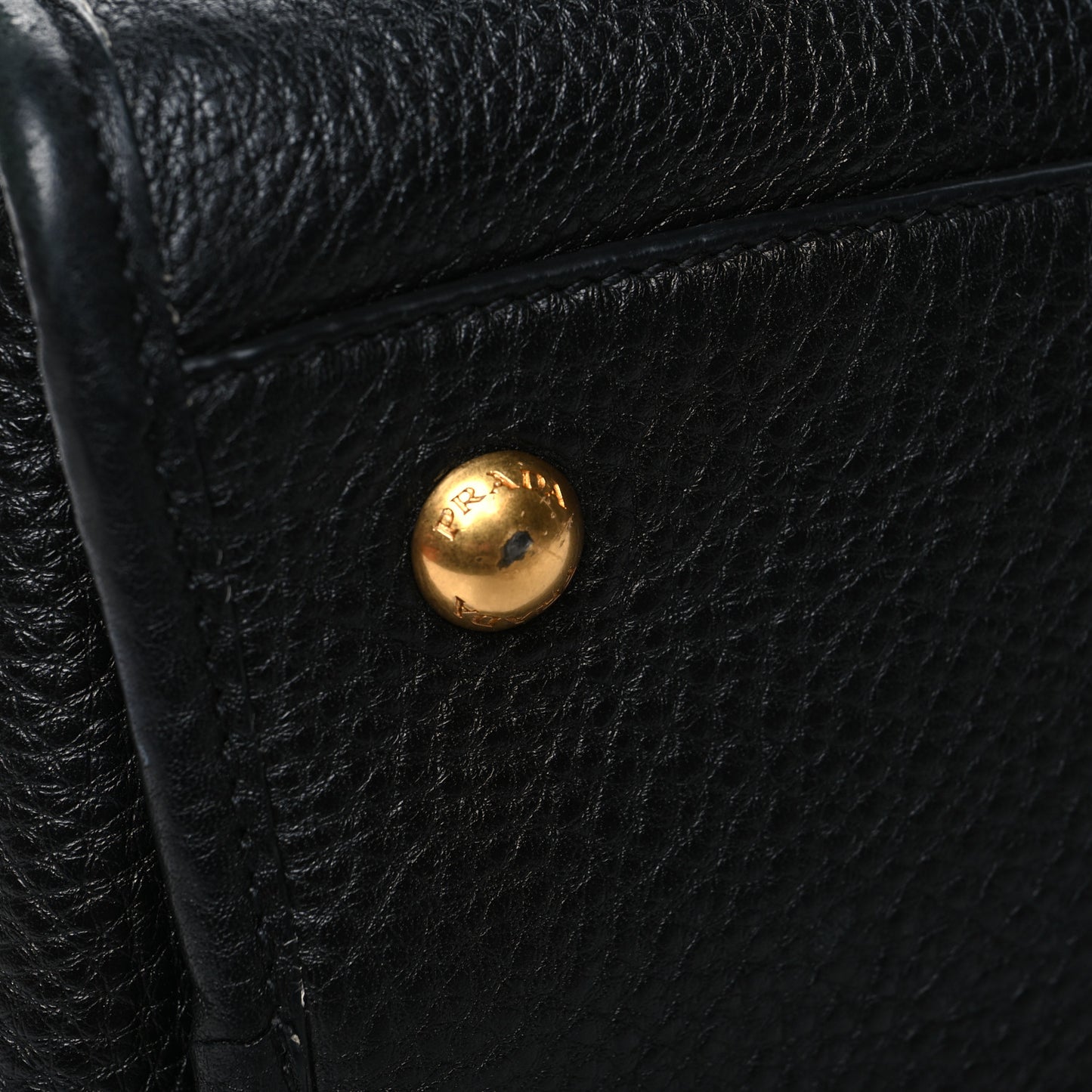 Vitello Daino Shopping Satchel Black