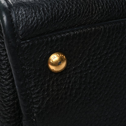 Prada Vitello Daino Shopping Satchel Black 14 of 14