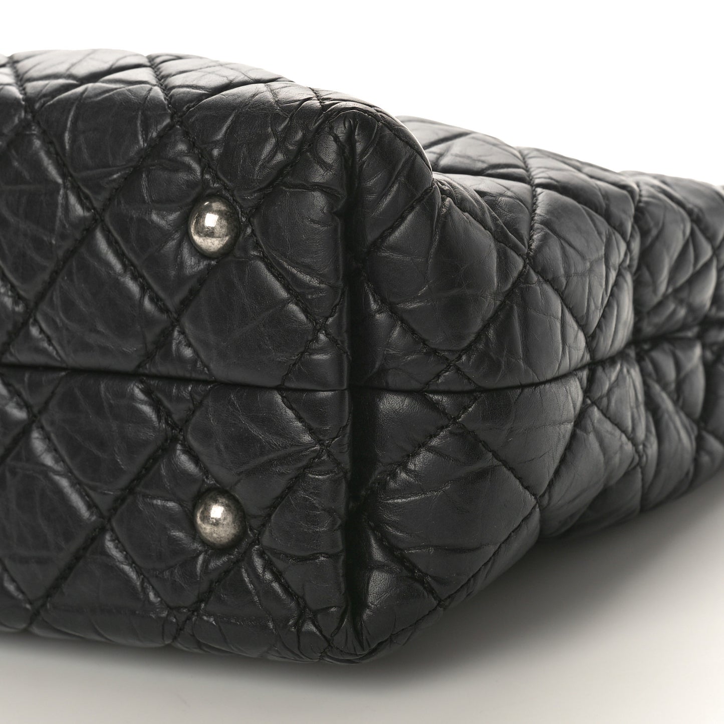 Aged Calfskin Quilted Reissue 2.55 Tote Black