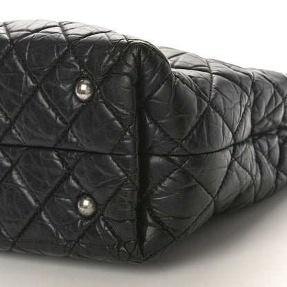Chanel Aged Calfskin Quilted Reissue 2.55 Tote Black 8 of 8