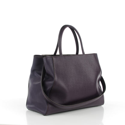 Fendi Vitello Elite Medium 2Jours Tote Amethyst 3 of 9