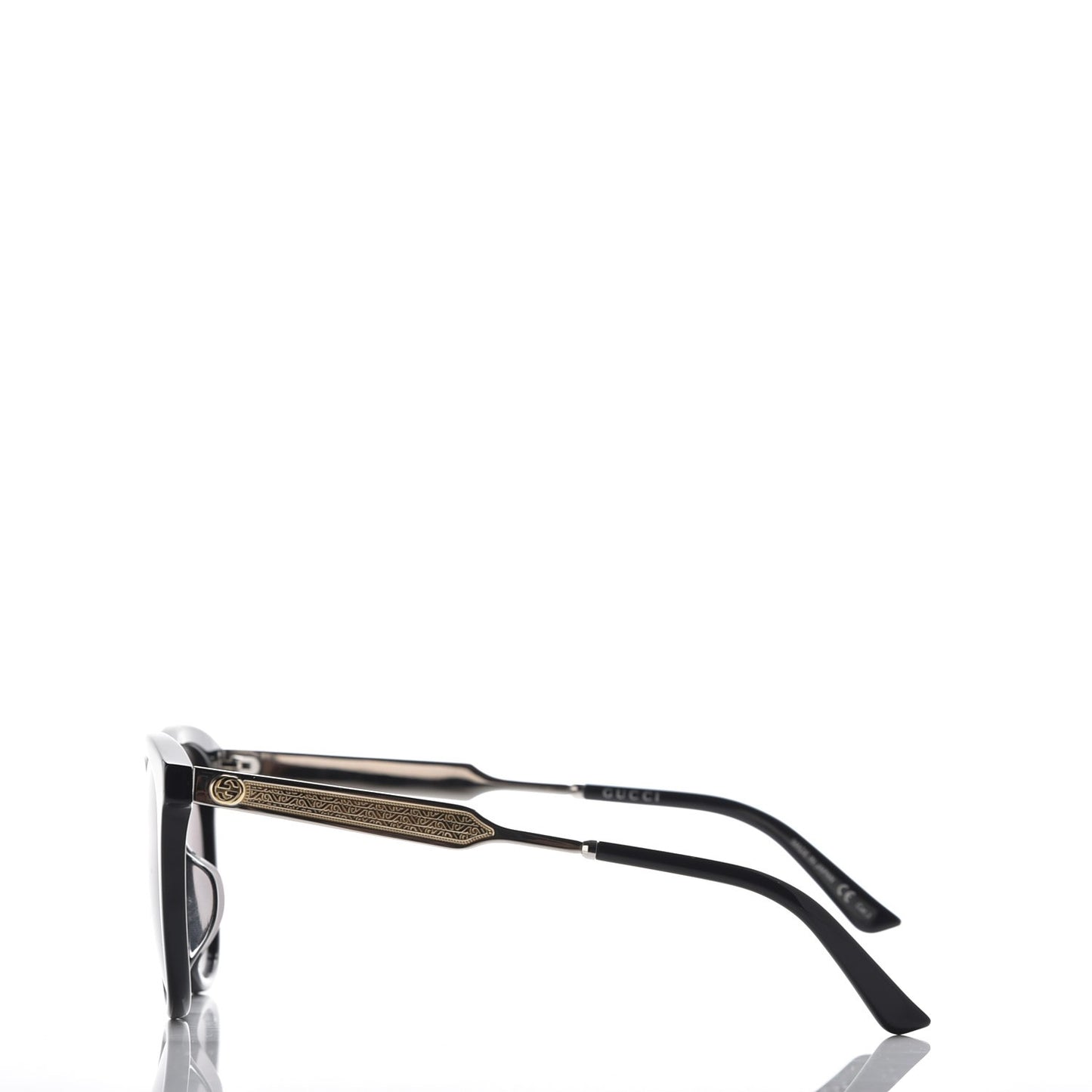 Round GG 0073/S Sunglasses Black