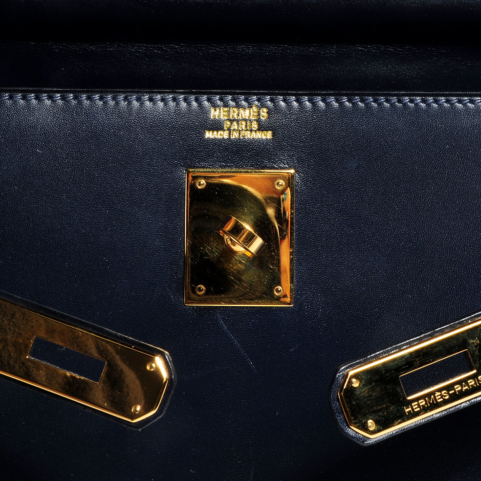 Hermes Box Kelly 32 Bleu Marine 6 of 10