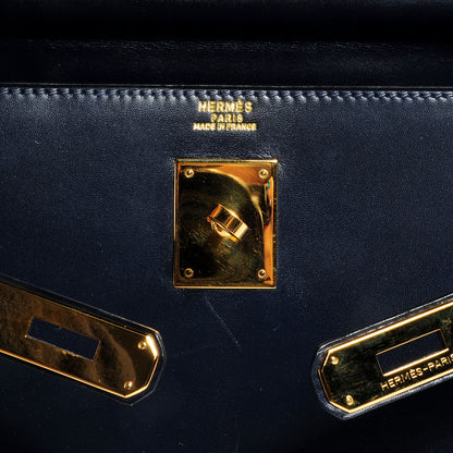 Hermes Box Kelly 32 Bleu Marine 6 of 10