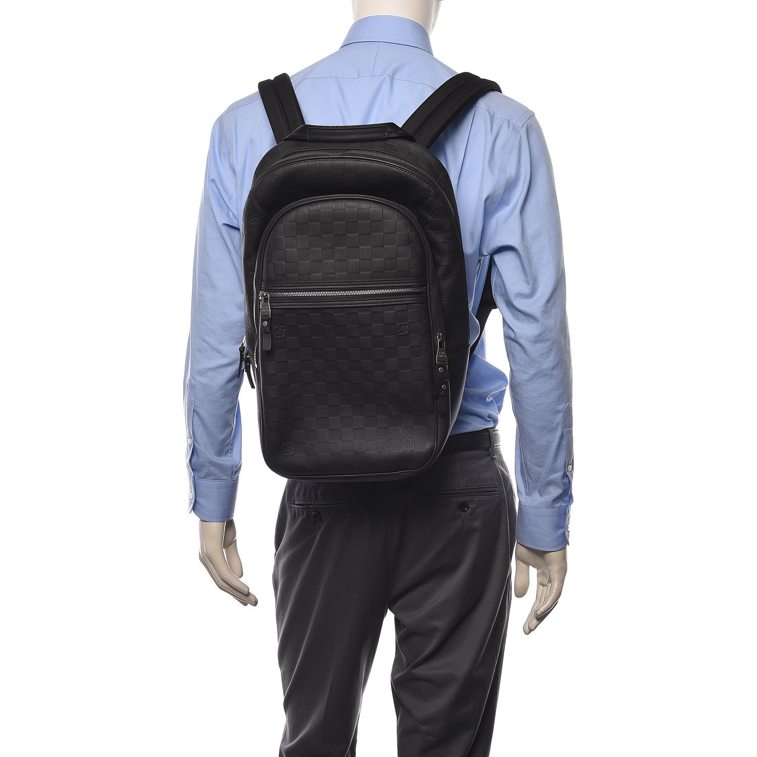 Louis Vuitton Damier Infini Michael Backpack Black 2 of 9