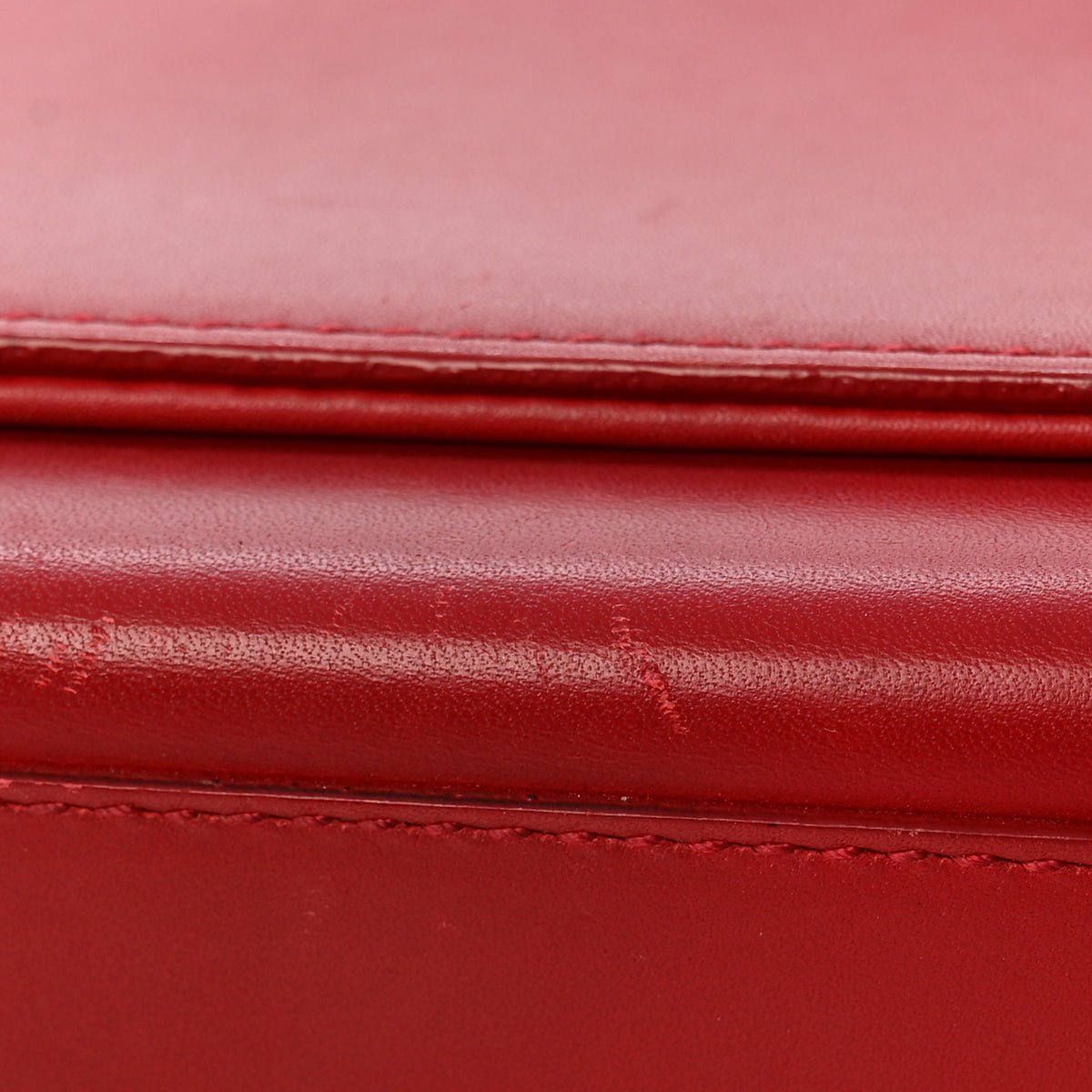Smooth Calfskin Medium Classic Monogram Kate Tassel Satchel Lipstick Red