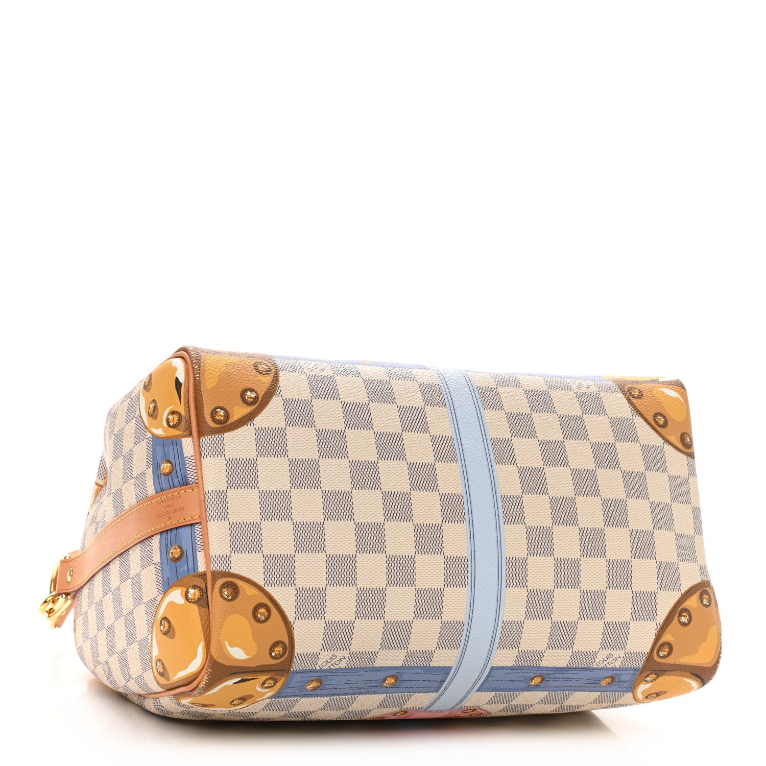 Louis Vuitton Damier Azur Summer Trunks Speedy Bandouliere 30 4 of 13