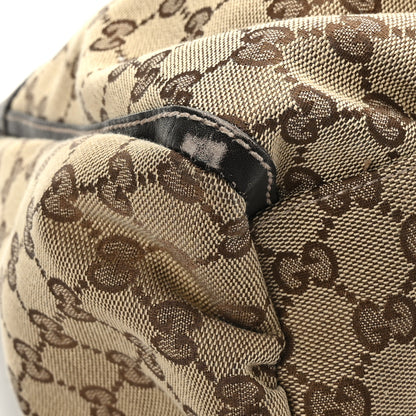 Gucci Monogram Large D Gold Hobo Dark Brown 9 of 13