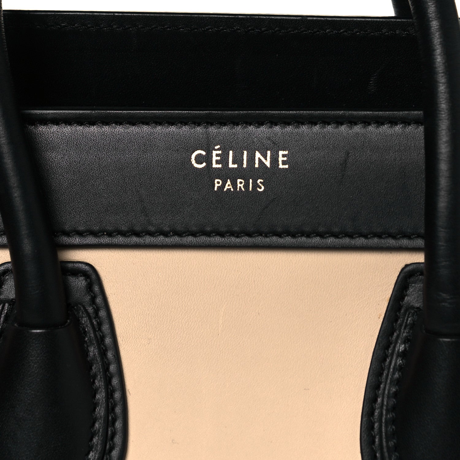 Celine Smooth Calfskin Nano Tri-Color Luggage White 7 of 10