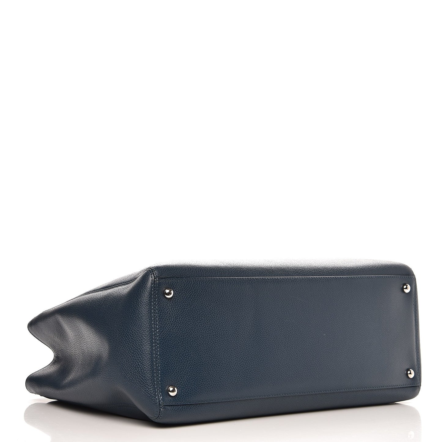 Calfskin Cerf Executive Shopper Tote Blue