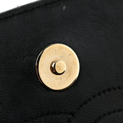 Chanel Lambskin Diagonal Quilted Small Single Flap Black 11 of 12