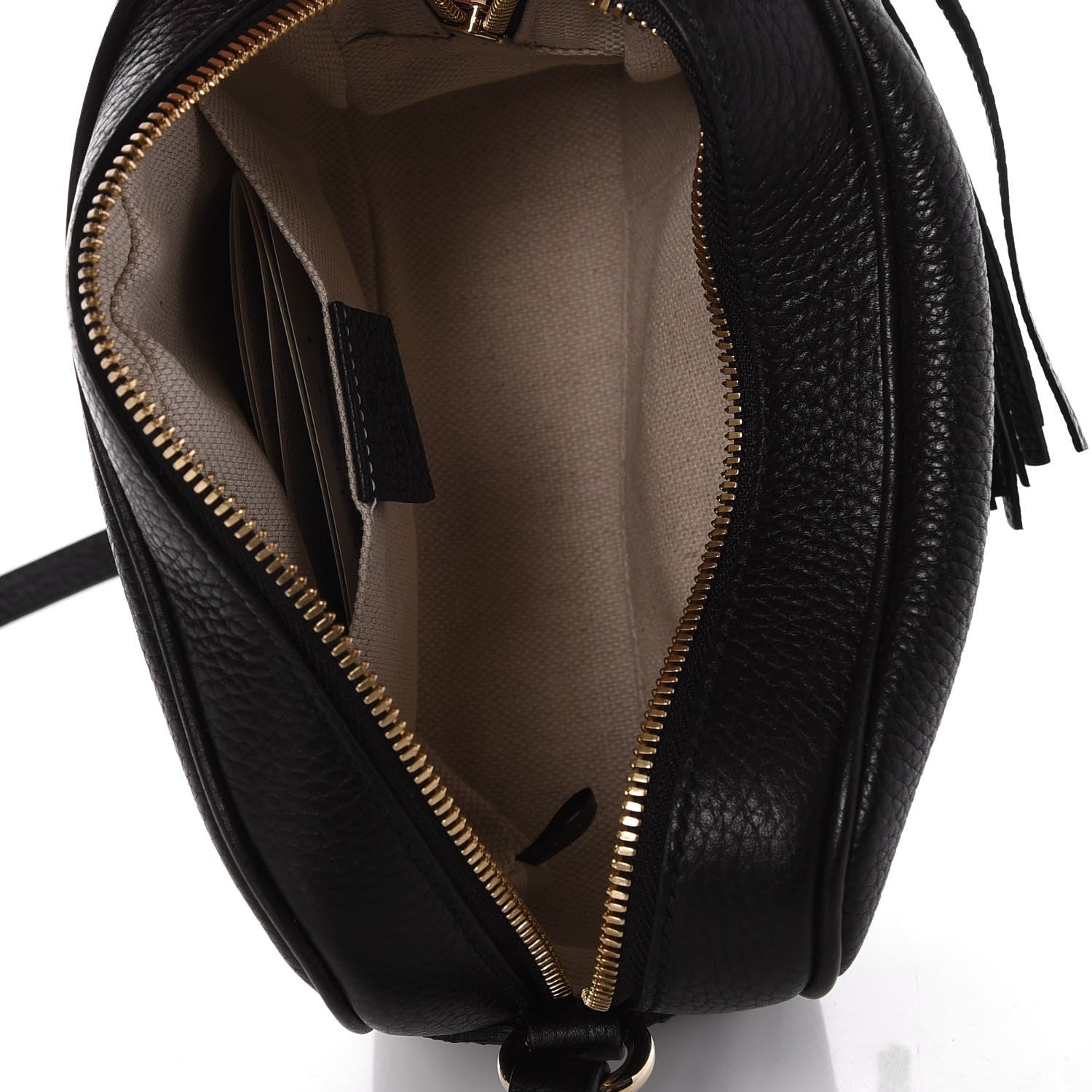 Gucci Pebbled Calfskin Small Soho Disco Bag Black 7 of 7