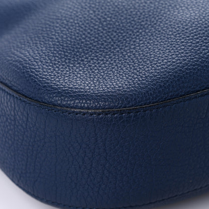 Gucci Soft Grained Calfskin Large Jackie Hobo Classic Blue Marine 10 of 25