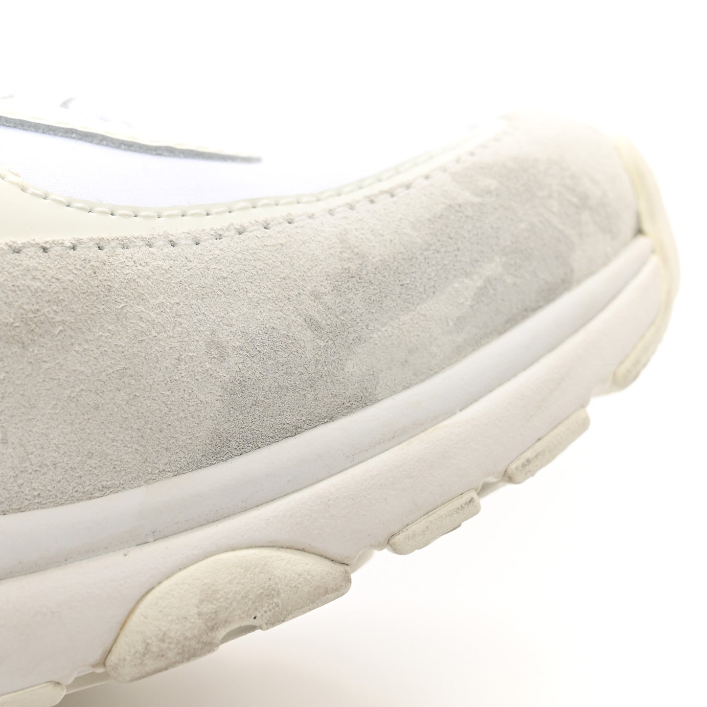 Suede Calfskin Fabric CC Sneakers 35.5 White