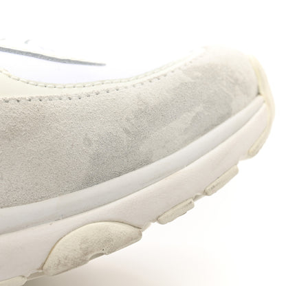 Chanel Suede Calfskin Fabric CC Sneakers 35.5 White 8 of 17