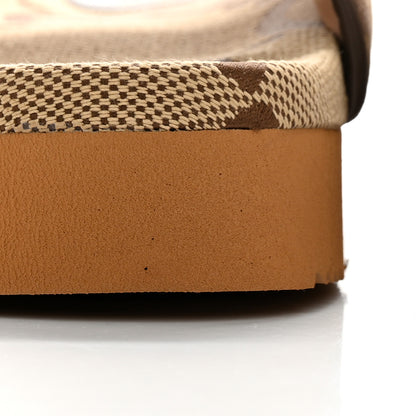 Gucci Monogram Jumbo GG Nappa Samoa Platform 40mm Slide Sandals 39 Camel Ebony New Acero 11 of 13