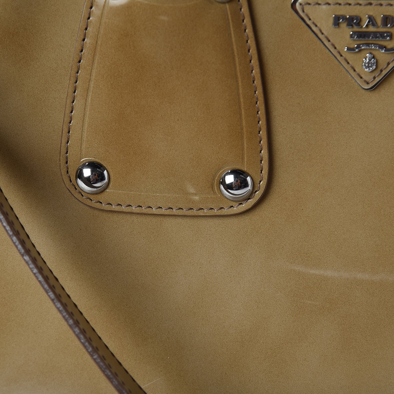 Prada Spazzolato Top Handle Tote Cera 12 of 30