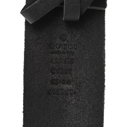 Gucci Faded Calfskin Double G 40mm Belt 85 34 Black 5 of 5