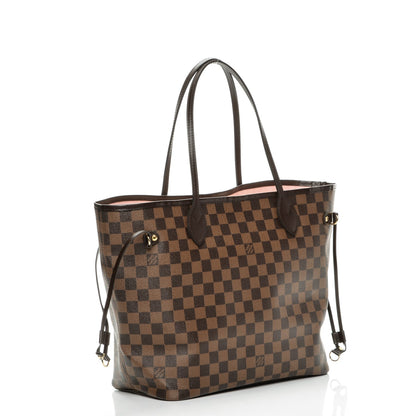 Louis Vuitton Damier Ebene Neo Neverfull MM Rose Ballerine 3 of 8