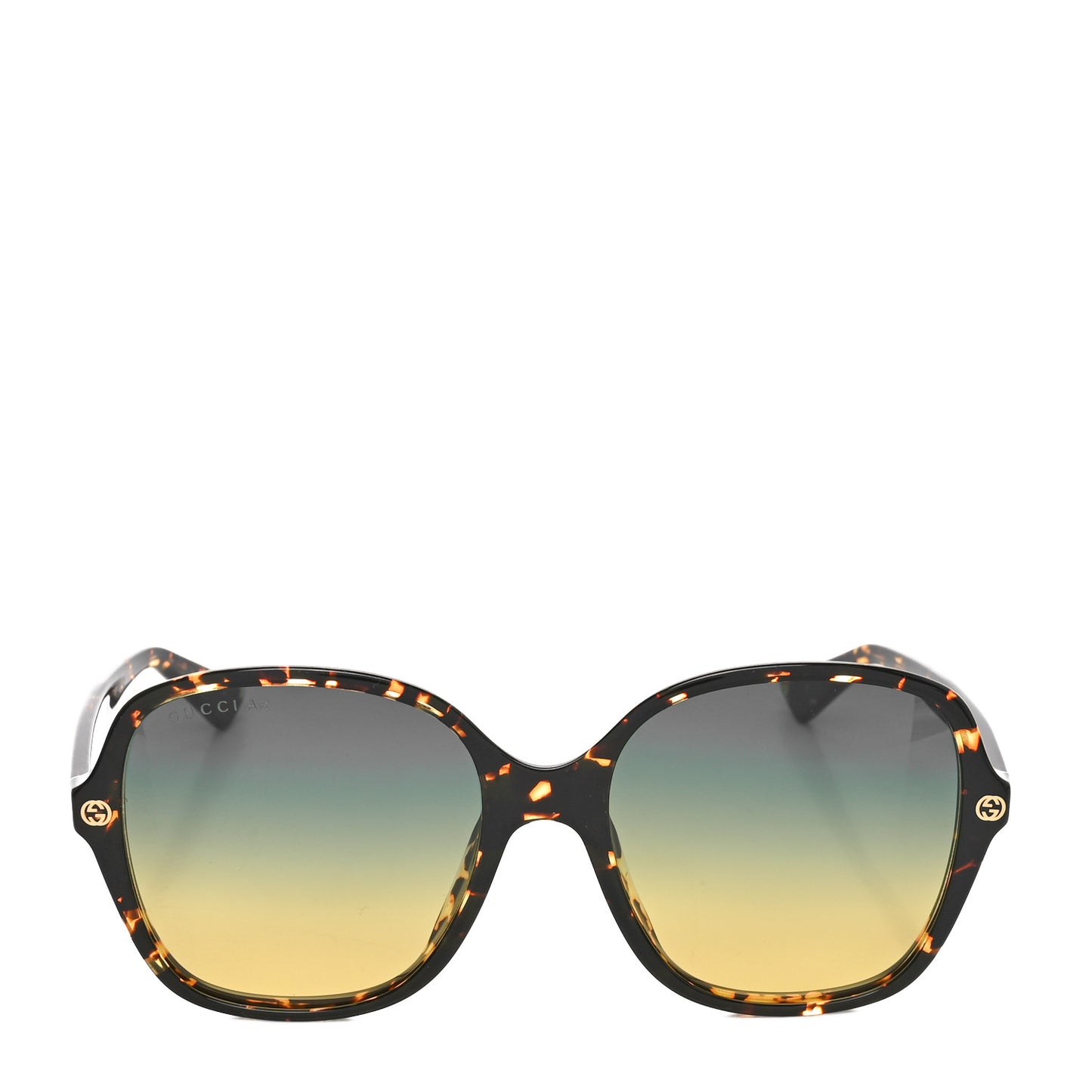 Acetate Rounded Square GG0092S Sunglasses Havana