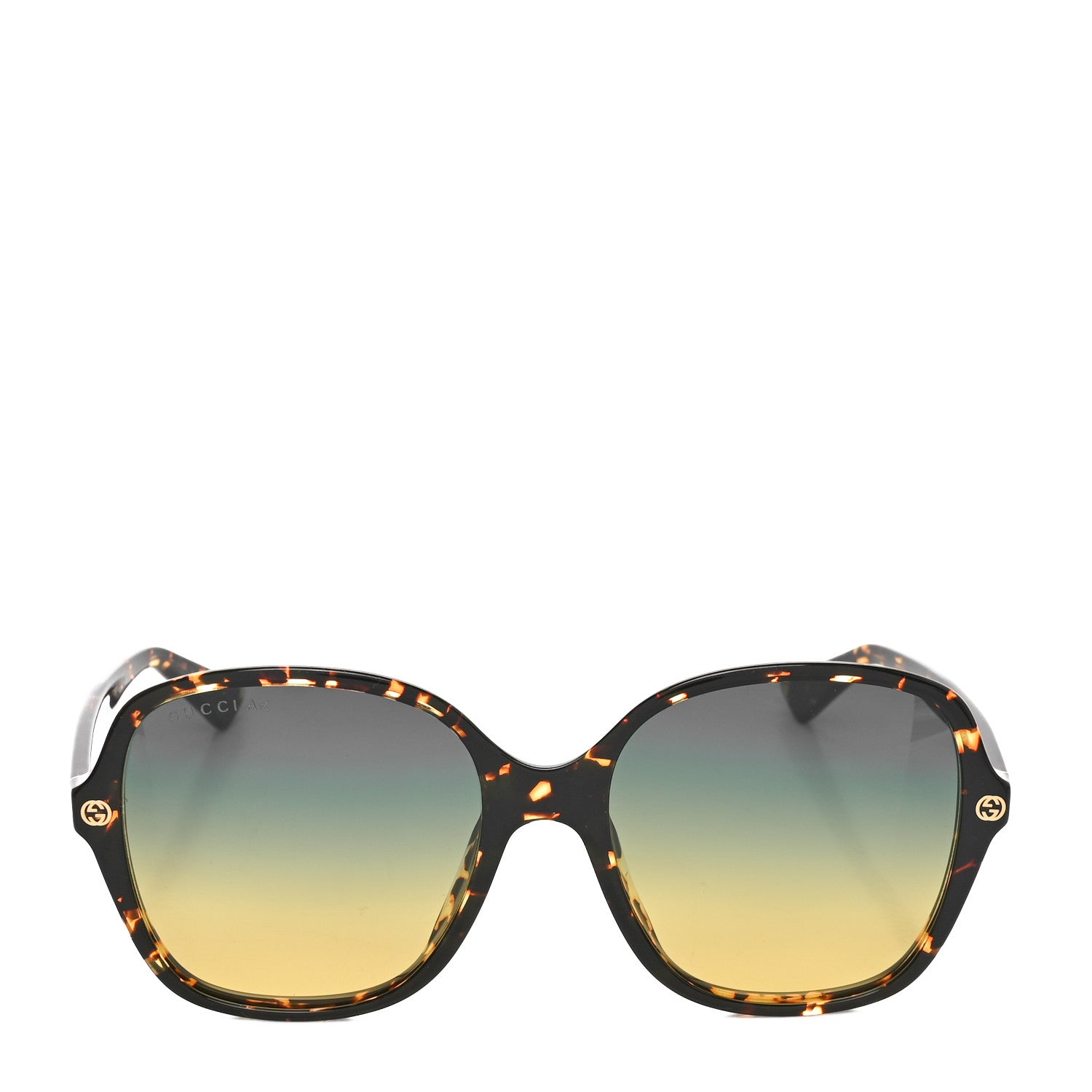 Gucci Acetate Rounded Square GG0092S Sunglasses Havana 2 of 6