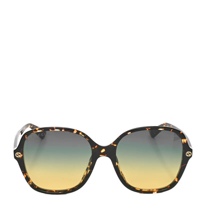 Gucci Acetate Rounded Square GG0092S Sunglasses Havana 2 of 6