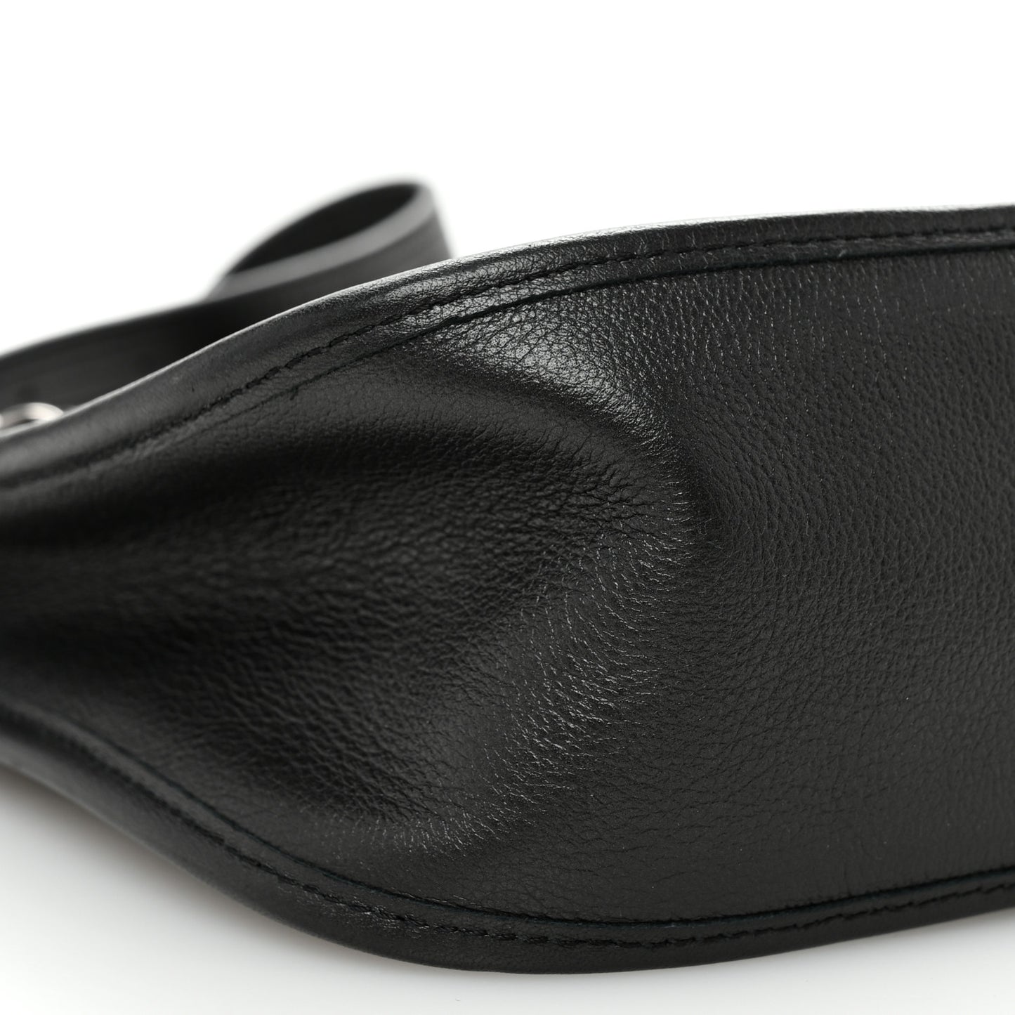 Calfskin Quilted Jungle Stroll Hobo Bag Black