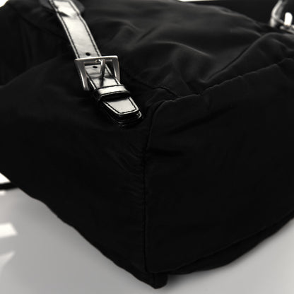 Prada Tessuto Nylon Vela Cinch Backpack Black 9 of 10