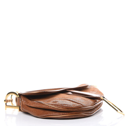 Christian Dior Lizard Saddle Bag Brown 4 of 15