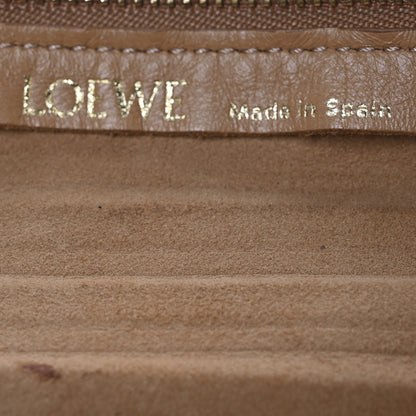 Loewe Lambskin Pleated Bracelet Pouch Shoulder Bag Warm Desert 6 of 12