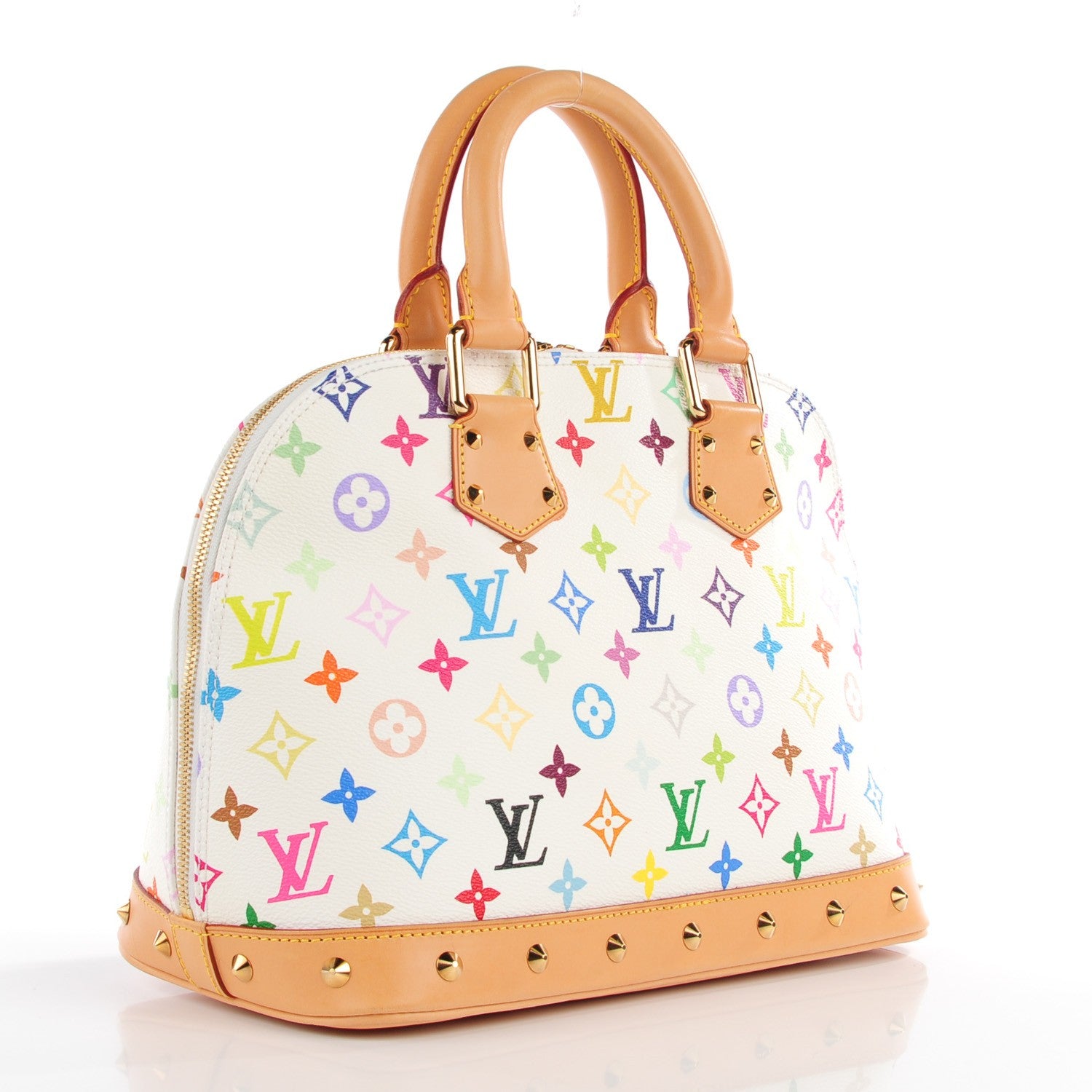 Louis Vuitton Monogram Multicolor Alma White 3 of 7