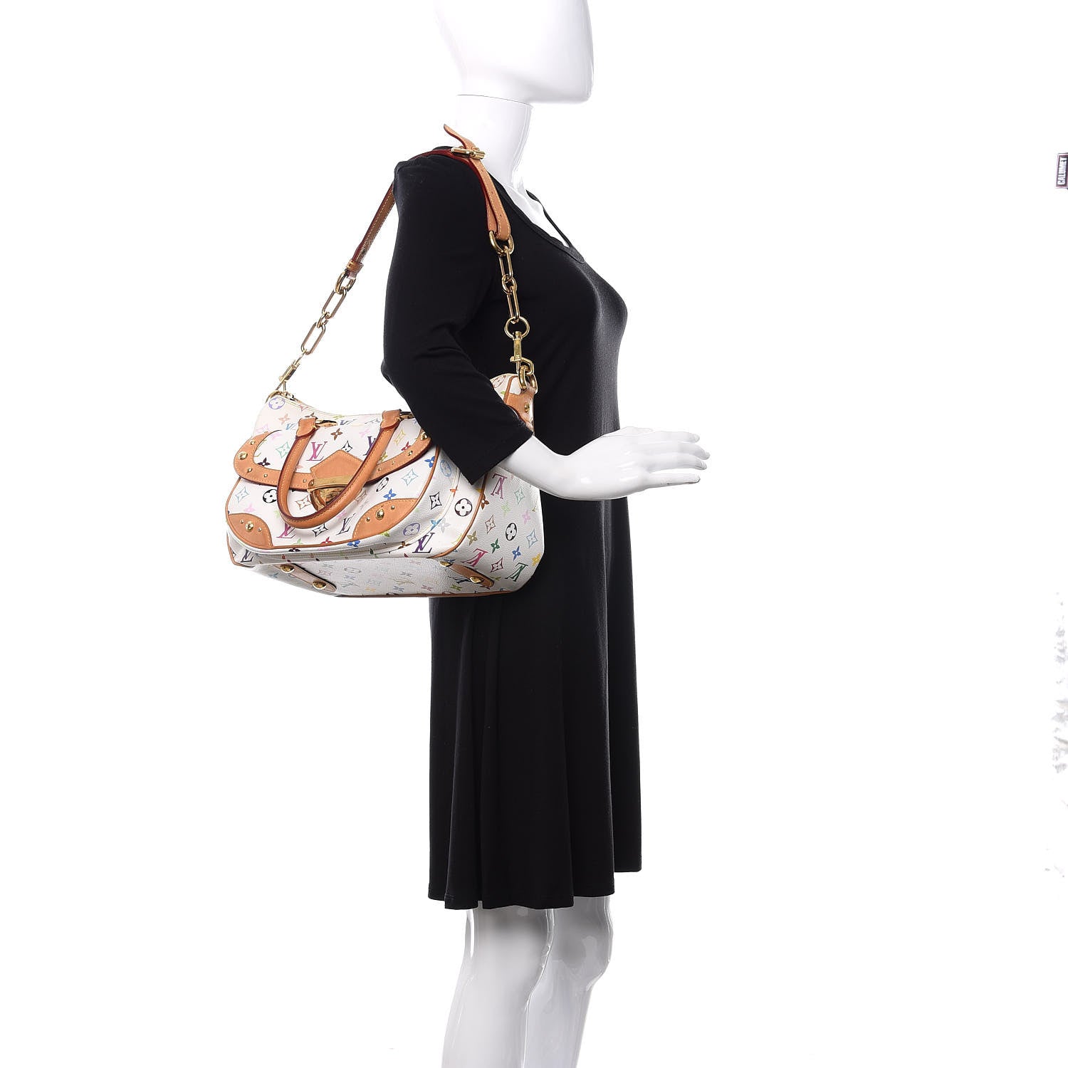Louis Vuitton Monogram Multicolor Rita White 2 of 12