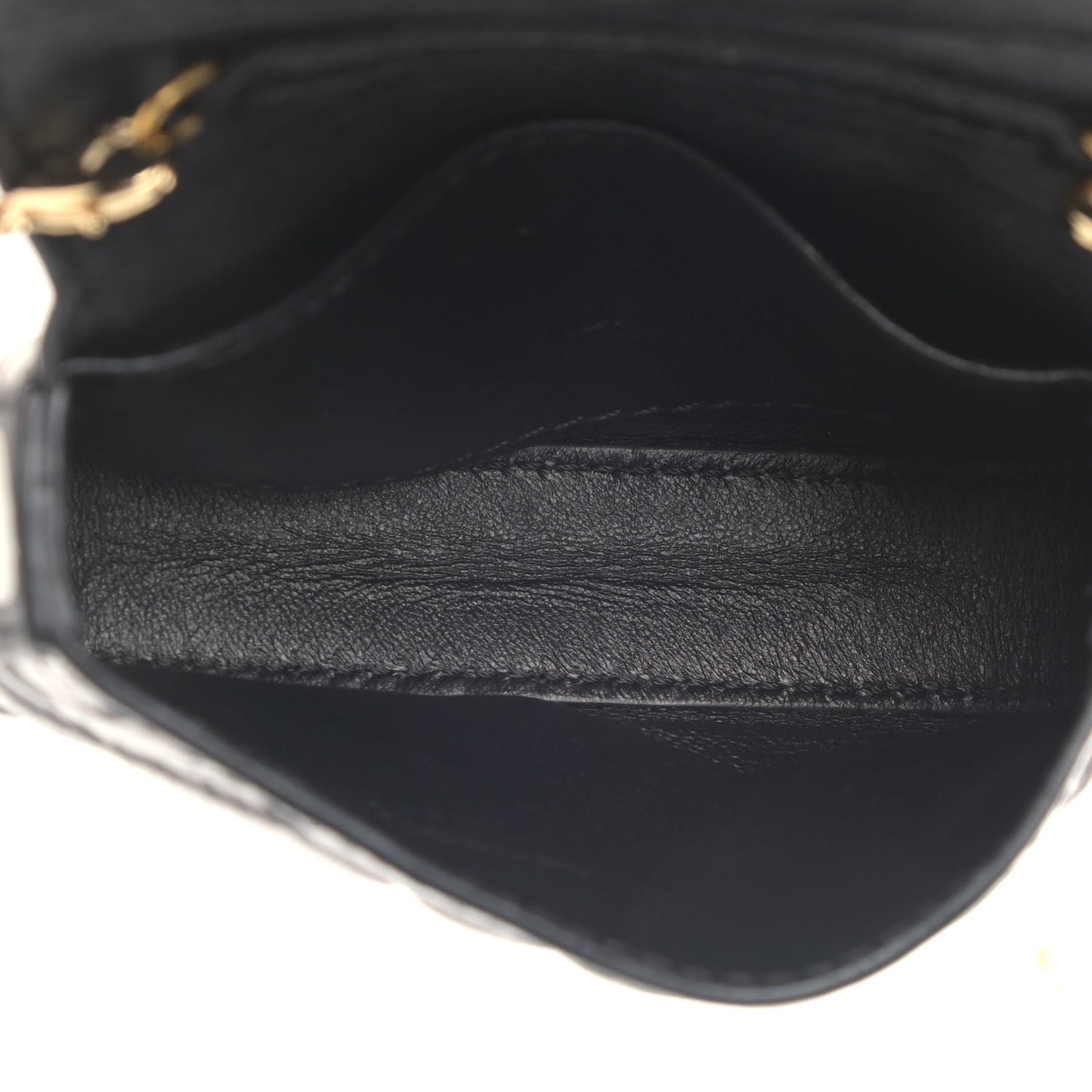 X JOSHUA VIDES Nappa Vitello King FF Embossed Nano Baguette Charm White Black