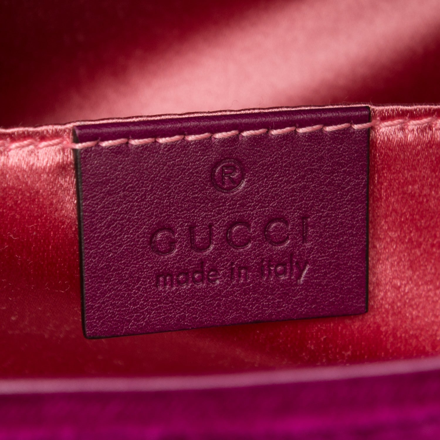 Gucci Velvet Matelasse Mini GG Marmont Shoulder Bag Fuchsia Violet Cyclamen 6 of 7