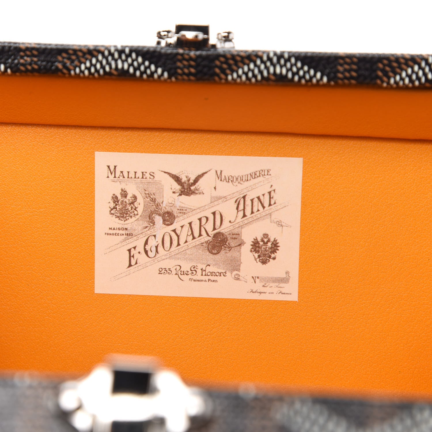 Goyard Goyardine Minaudiere Trunk Bag Black Gold 8 of 10