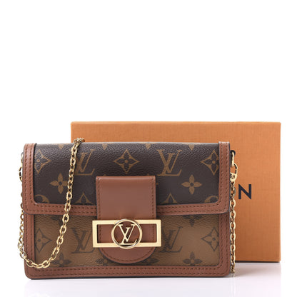 Louis Vuitton Reverse Monogram Dauphine Chain Wallet 9 of 9