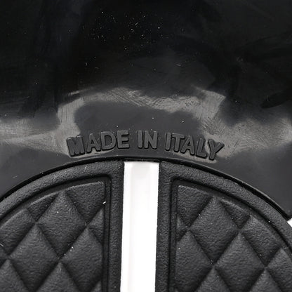 Chanel Mesh Suede Calfskin Grained Calfskin Womens CC Sneakers 35 White Black 8 of 9