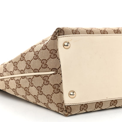 Gucci Monogram Medium New Britt Tote Off White 9 of 11