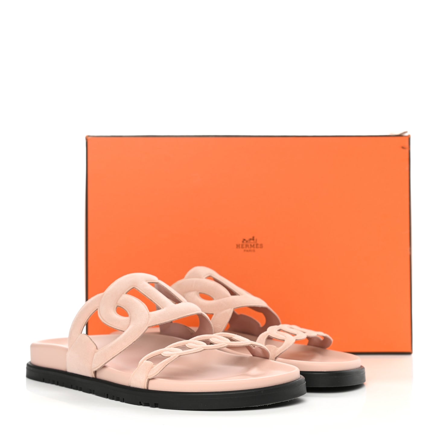 Suede Goatskin Extra Sandals 38 Rose Opaline