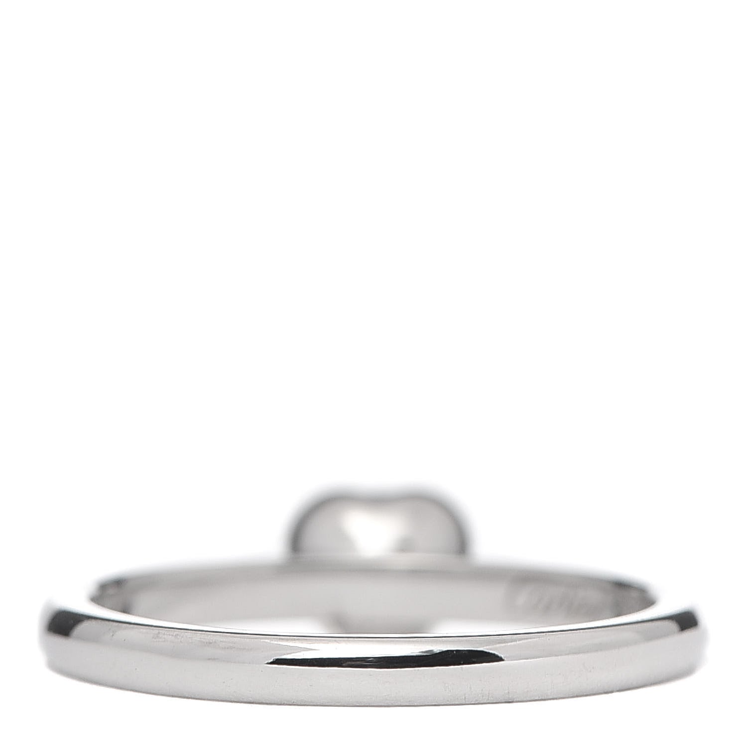 Cartier 18K White Gold Diamond D'Amour Heart Ring 49 4.75 3 of 5