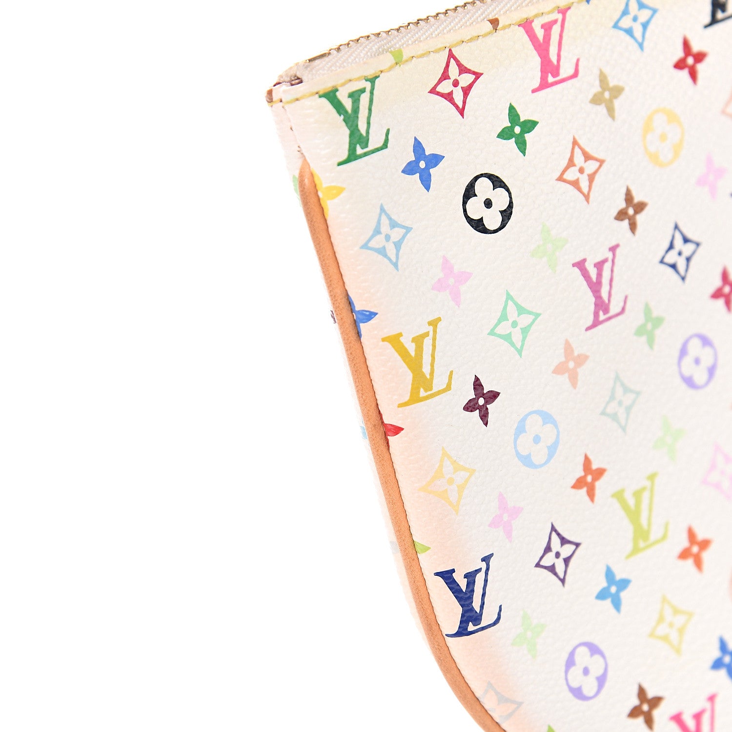 Louis Vuitton Monogram Multicolor Pochette Plate GM White 6 of 8