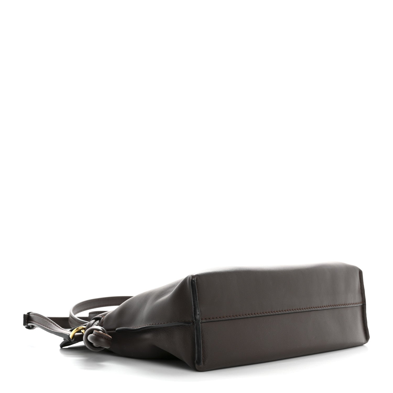 Loewe Calfskin Mini Flamenco Knot Clutch Chocolate 4 of 12