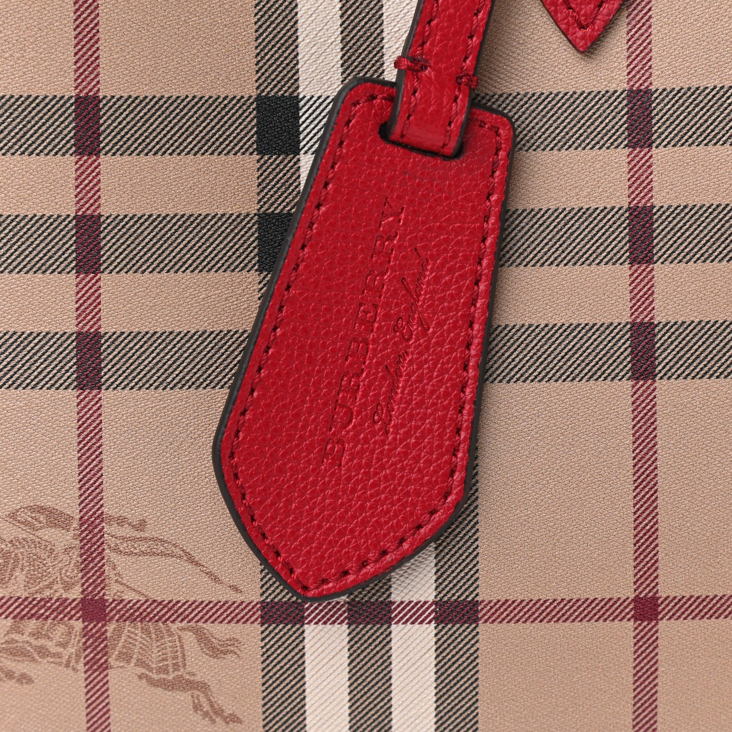 Haymarket Check Medium Reversible Tote Red